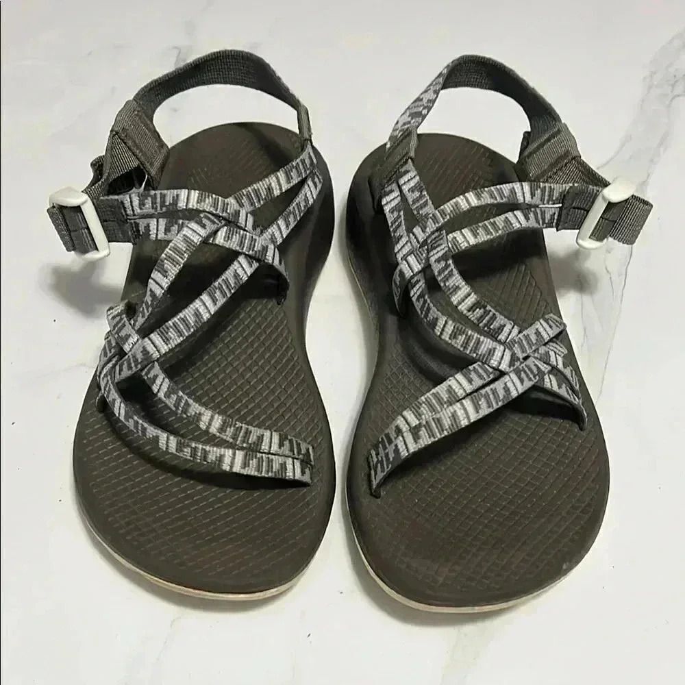 Chaco Gray Strappy Sandals